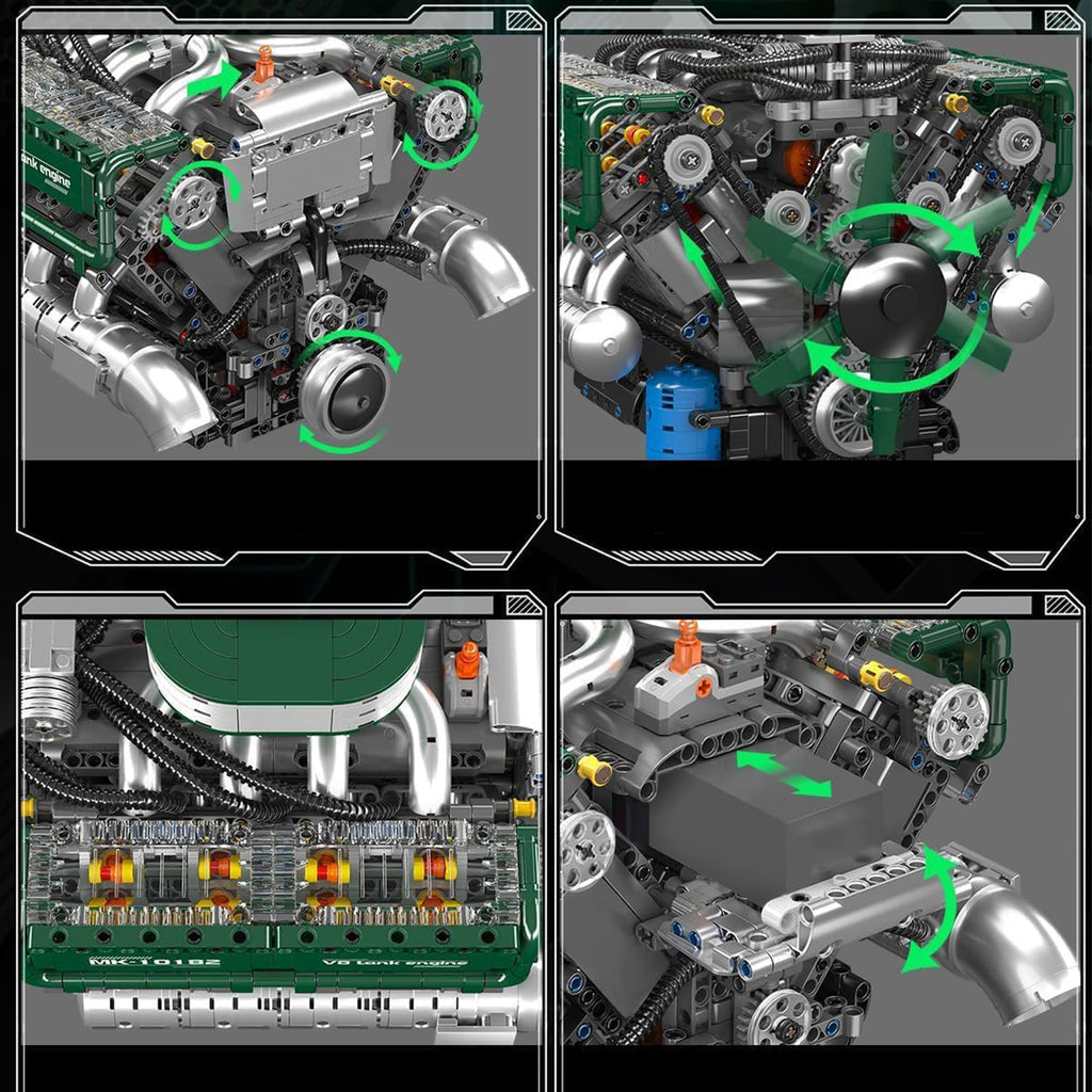Funkcionalni V8 Tank Motor